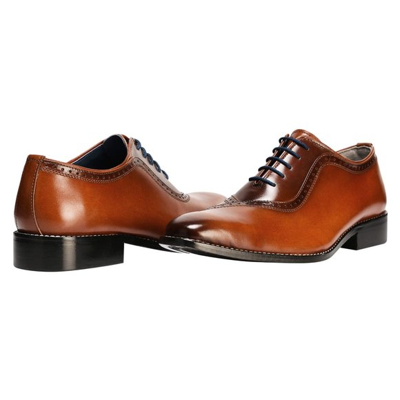Classic Brown Leather Derby Shoes main image 5